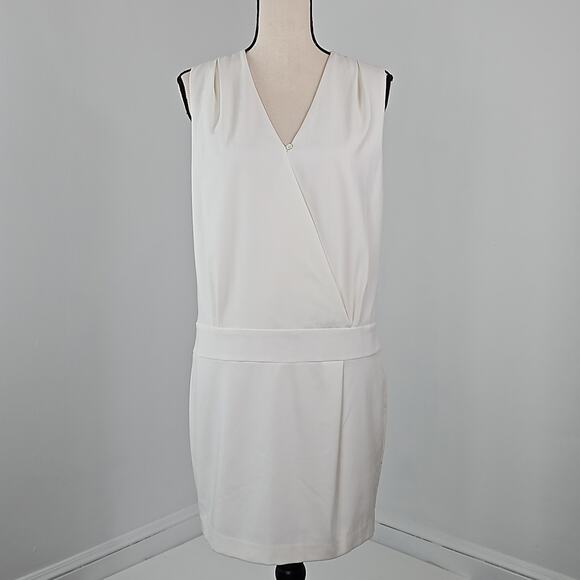 Gap Drop Waist Sleeveless White Dress FLAWS | Women's 8 - Picture 1 of 16